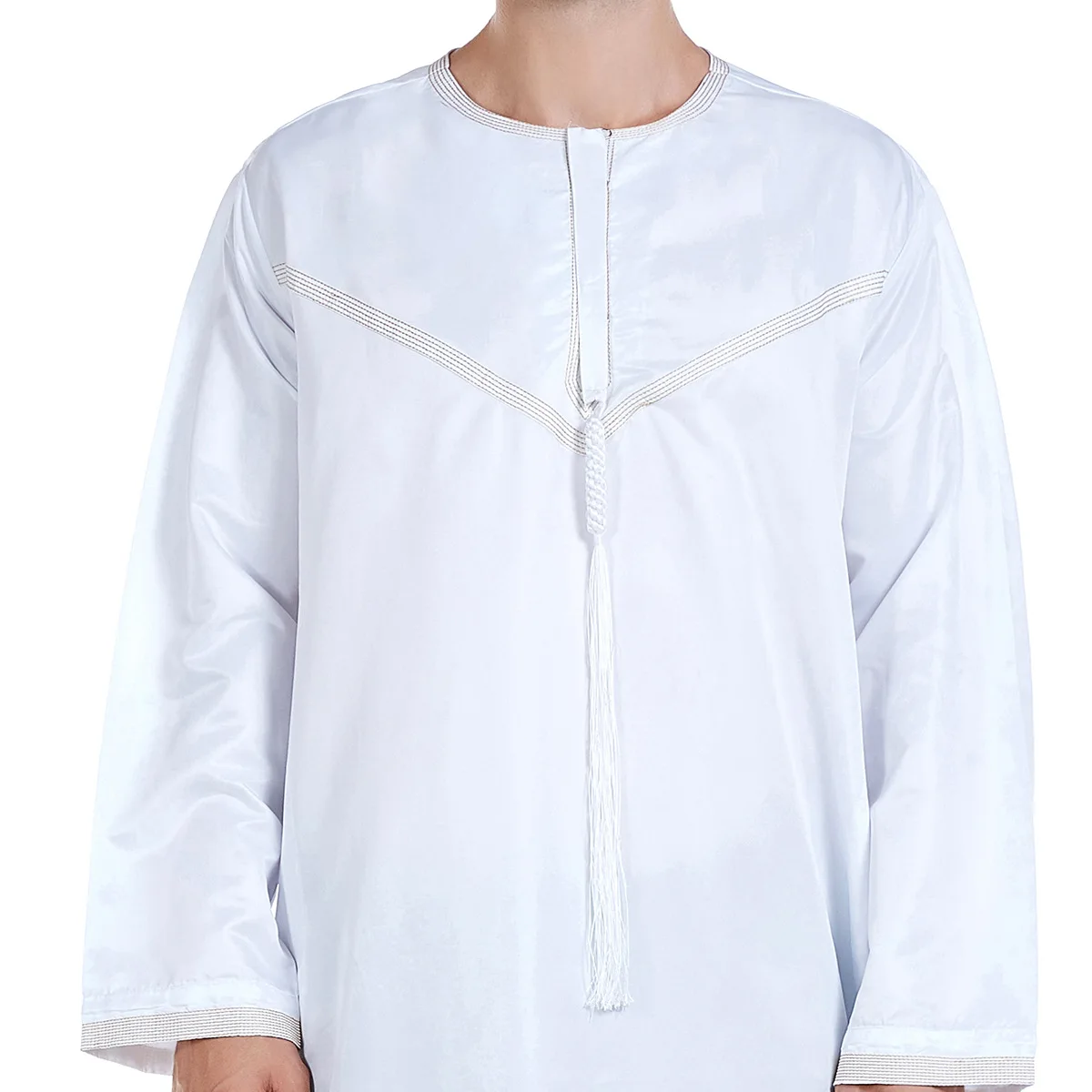 Muzułmański arabski Thobe dla mężczyzn, kaftan Thawb