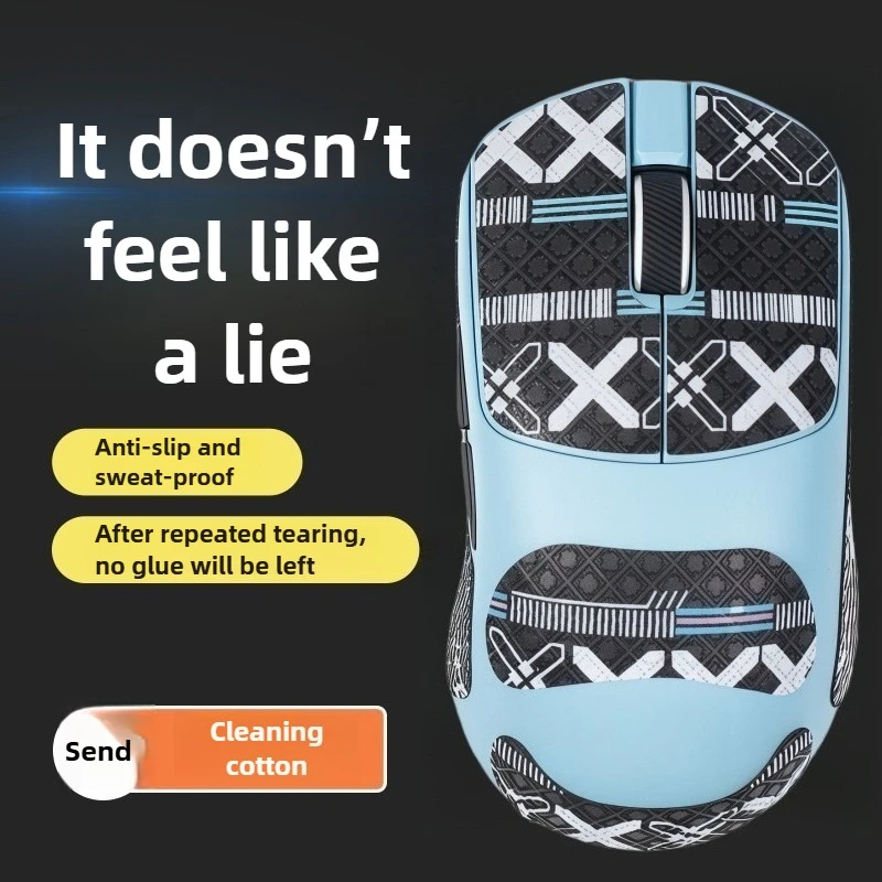 For VGN Feilong Y2 Mouse Anti-Slip Stickers - Full-Wrap Sweat-Absorbing Back & Wear-Resistant Palm/Foot Pads