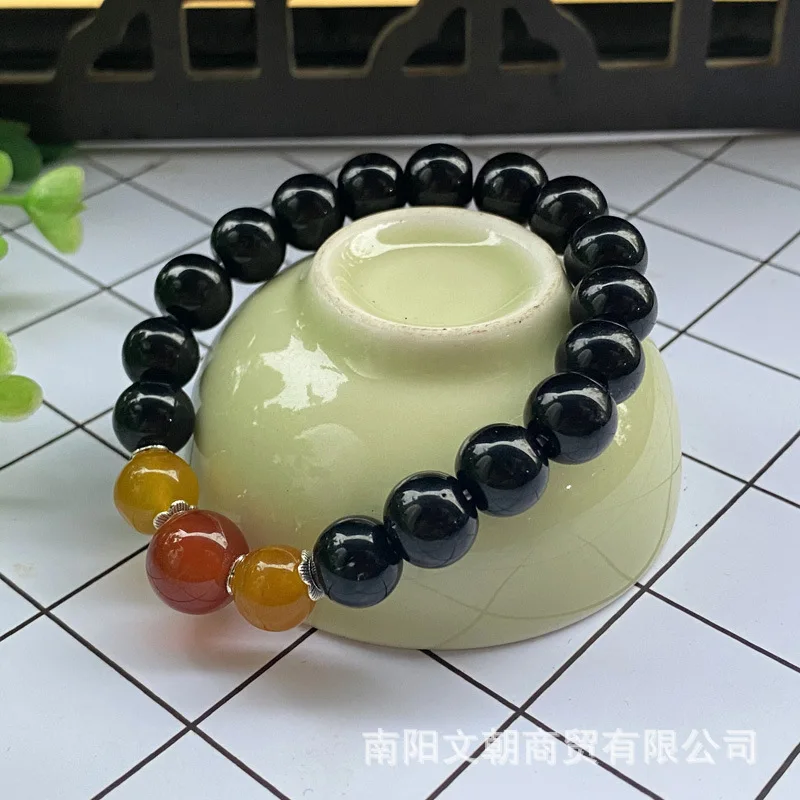 New single-piece red agate bracelet women, suitable for street stalls, night markets, temple fairs, and promotional gifts