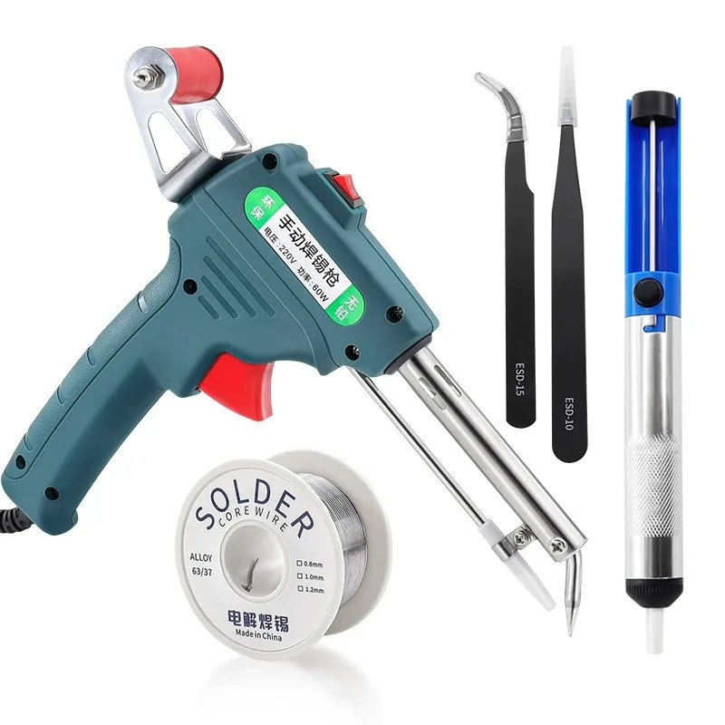 

Портативный электрический паяльник, набор пистолетов, эргономичный ручной паяльник, насос для распайки проволоки, электронный инструмент для ремонта