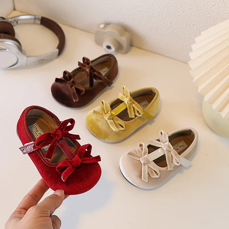 Fashion Girls Mary Jane Shoes 2026 Spring New Kids Flat Casual Shoe Simple Versatile Girls' Leather Shoes Zapatos Para Mujer