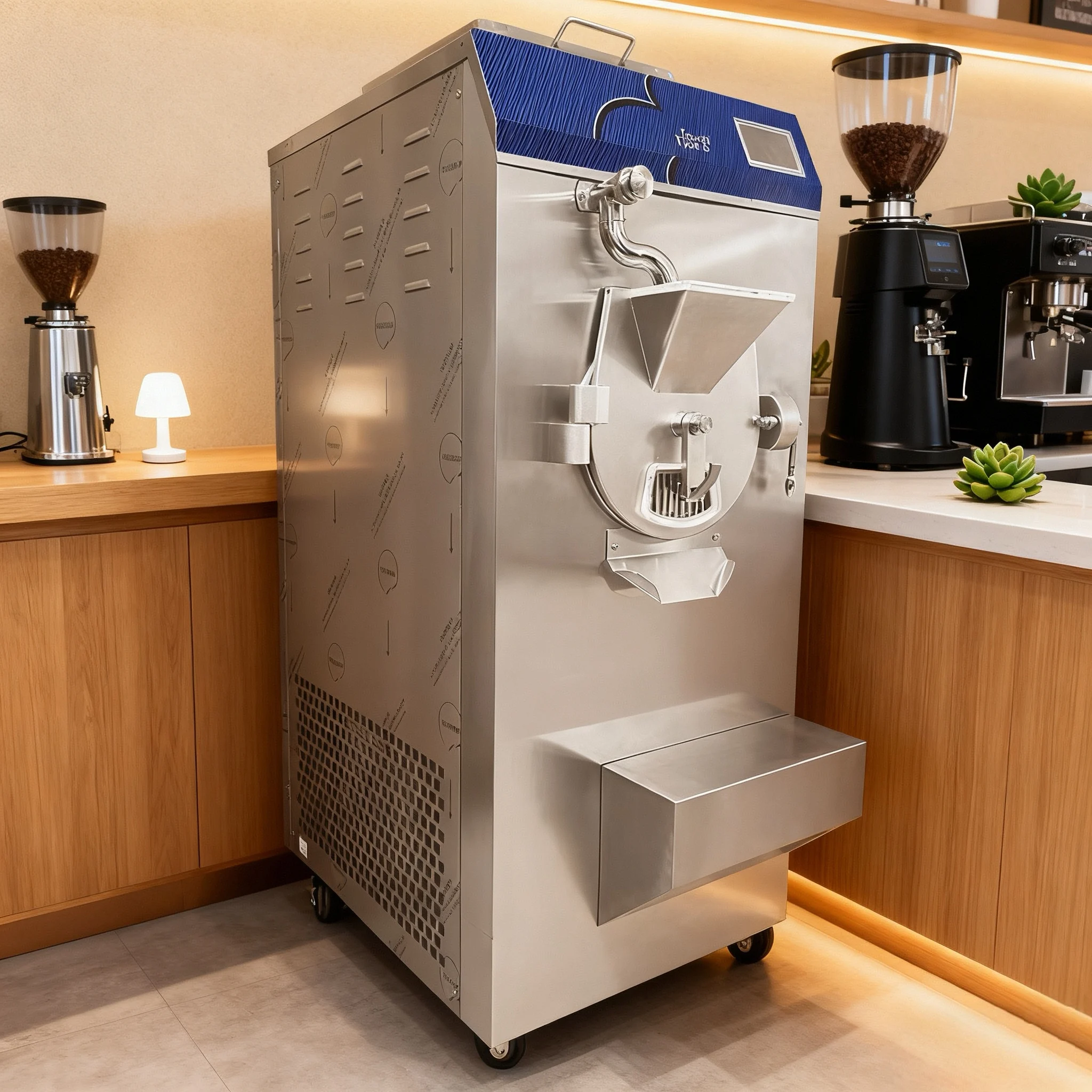 Commercial Combo Batch Freezer Machine Ice Cream Mix Batch
