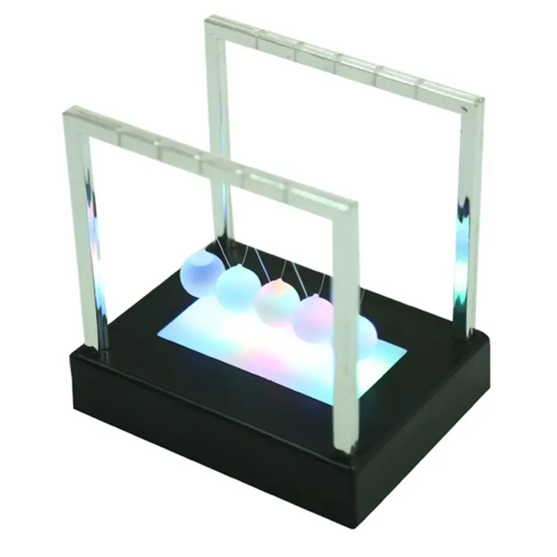Most-Motion LED Swinging Cradle Balance Balls Pendulum Physics Science Balls, Ball Art For Education