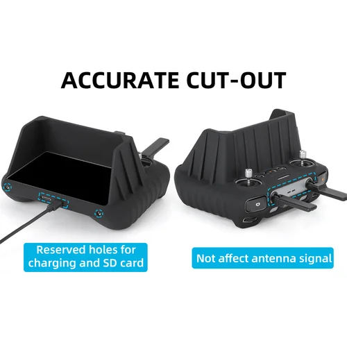 Imagen 2 del producto Funda de silicona para DJI RC 2, funda protectora de pantalla con cordón para DJI Mavic 4 Pro/Flip/Neo/Air 3S/Mini 4Pro/Air 3, accesorios para drones