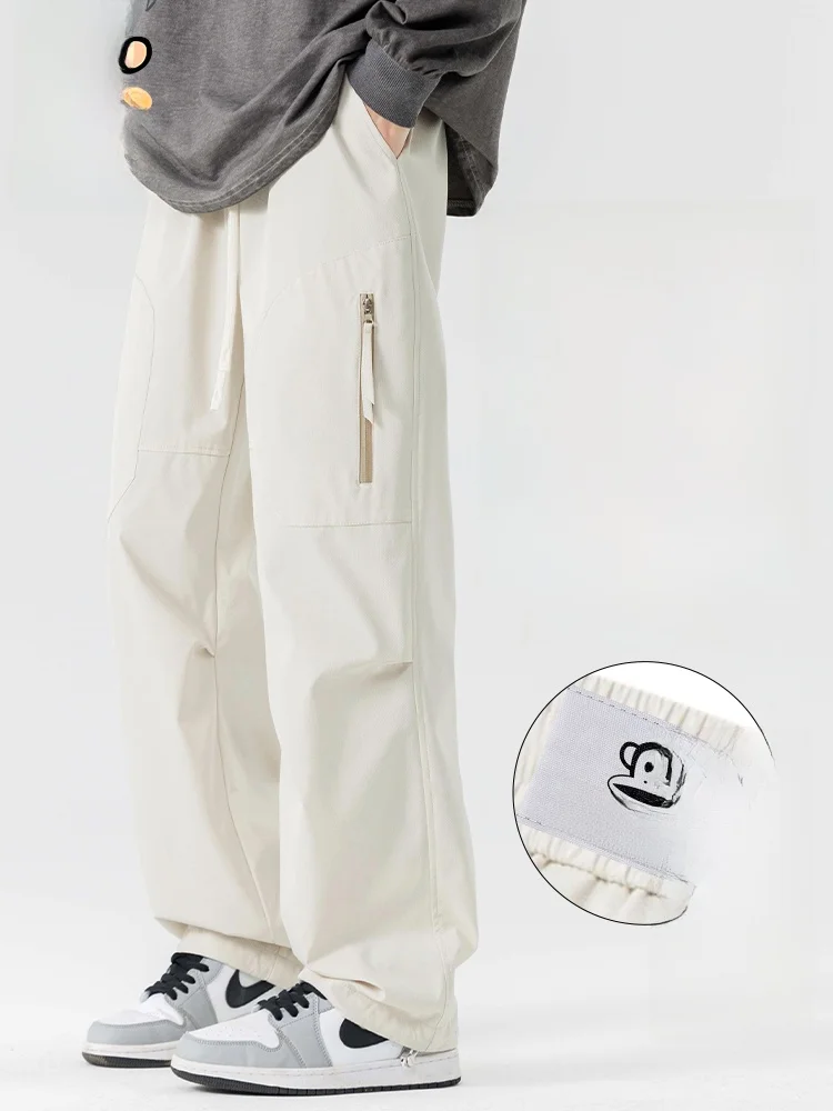 

Мужские рабочие брюки PaulFrank Fce с подкладкой, осенне-зимние, для активного отдыха, повседневные, прямого кроя, удобные, свободного покроя