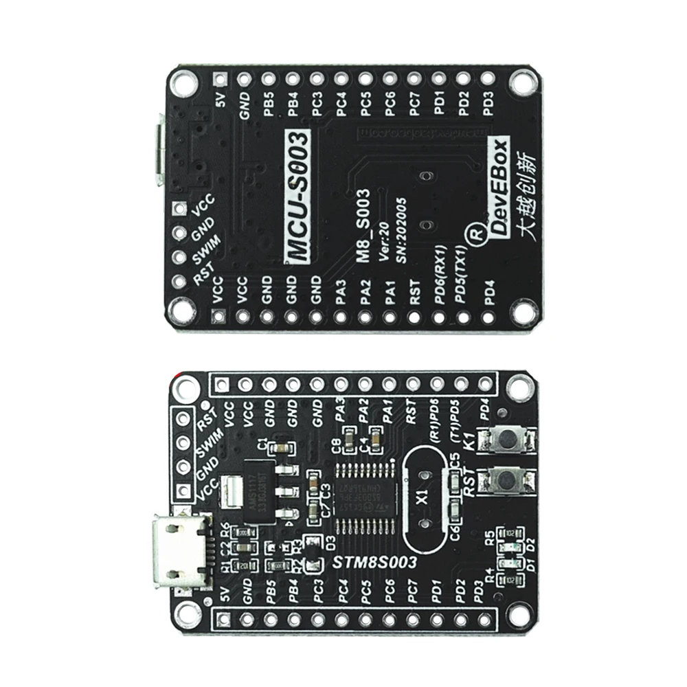 STM8S003F3P6 Development Board ARM STM8S FLASH-8K USB Programmable MCU Controller STM8 System Board