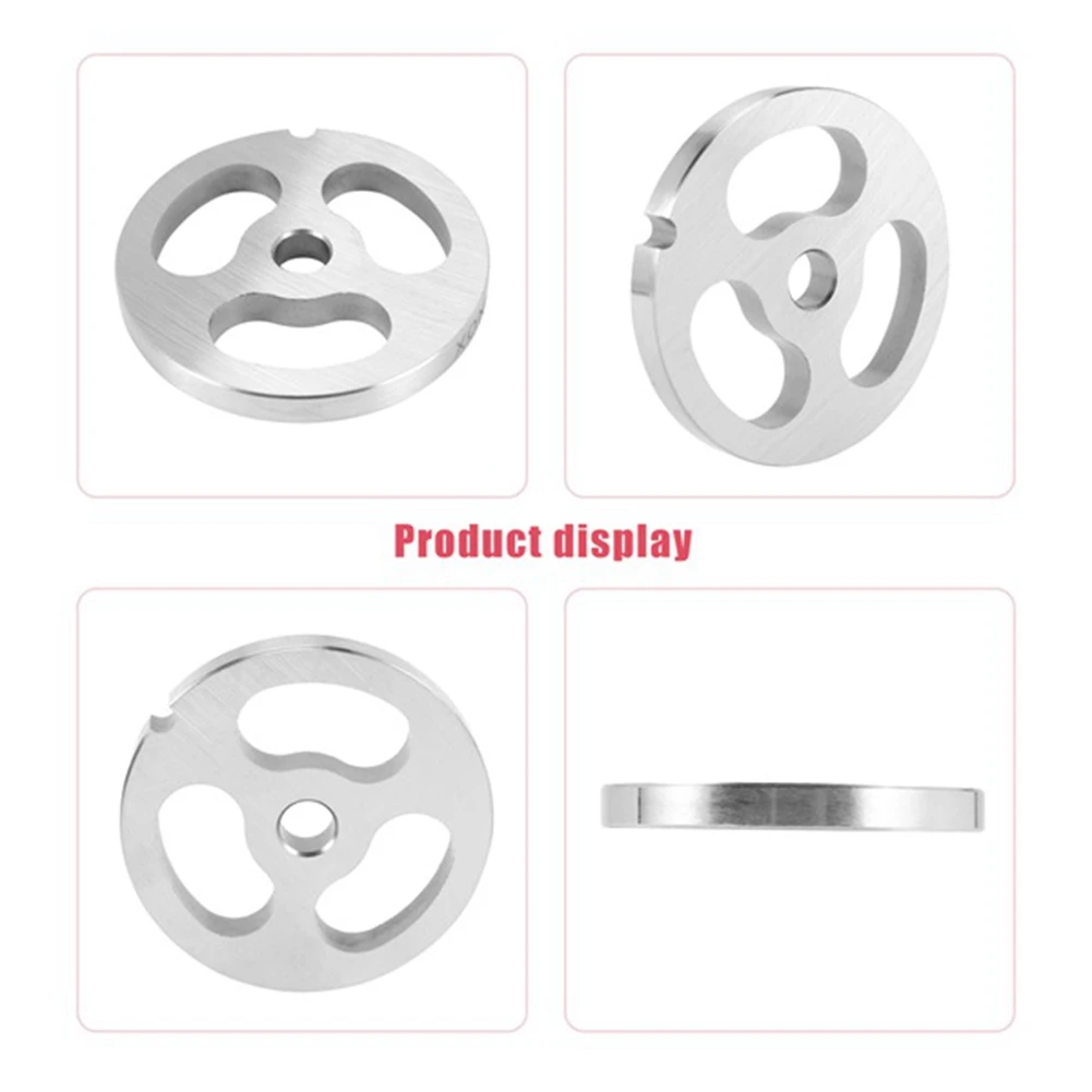 Stainless Steel Meat Grinder Hole Plate for 12 Type Meat Grinder Blade Net Knife Canister Intestine for Kitchen Aid