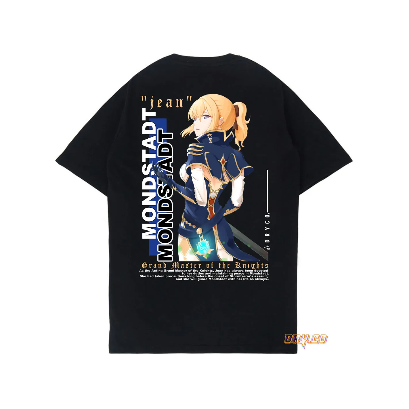 JEAN TEES/KAOS GAME GENSHIN IMPACT  (MONDSTADT) /UNISEX PRIA WANITA/DRYCO