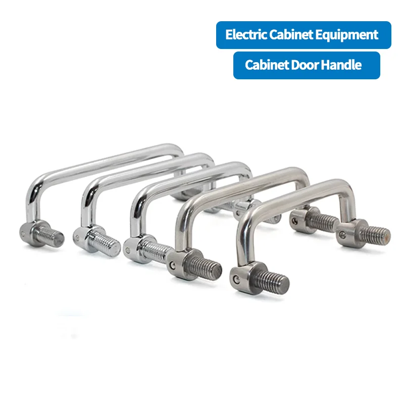 (Multiple Packs) Foldable Handle Made Of 304 Stainless Steel And Iron For Mechanical Heavy-Duty Handle Equipment Cabinet Doors