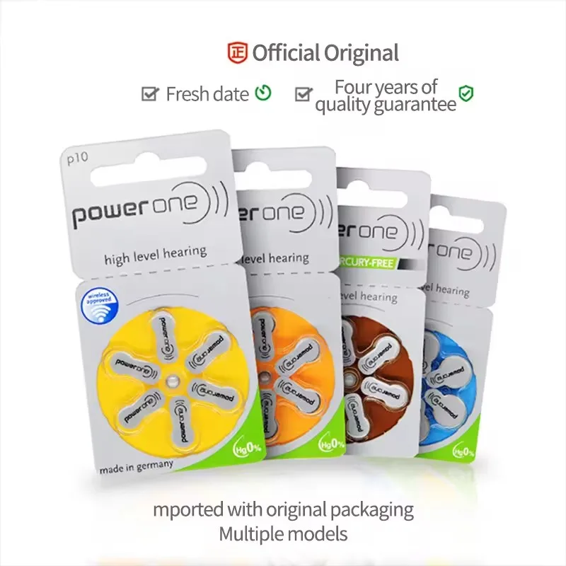 Zinc Air Hearing Aid Batteries A10 13 312 675 Disposable Button Cell Stable Voltage Replacement Battery For BTE ITE Hearing Aids