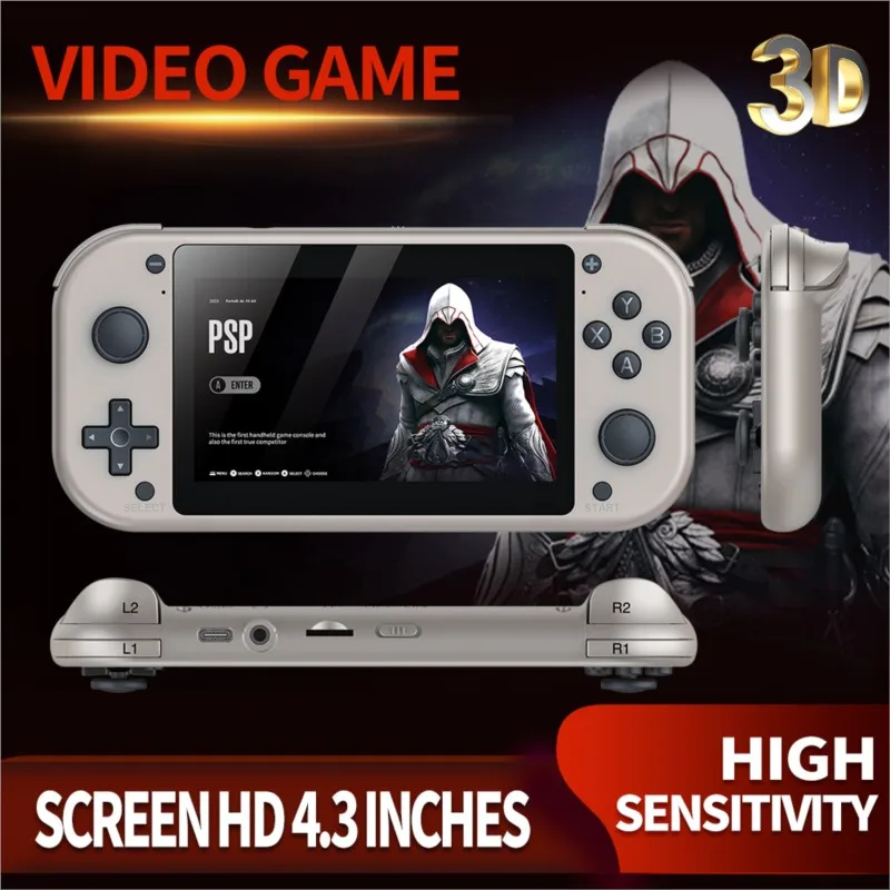GUEIN Nextron Smart New Handheld Single Player Handheld Game Console 4K HD PS1 PSP Nostalgic Retro Game Console Hot DropShipping