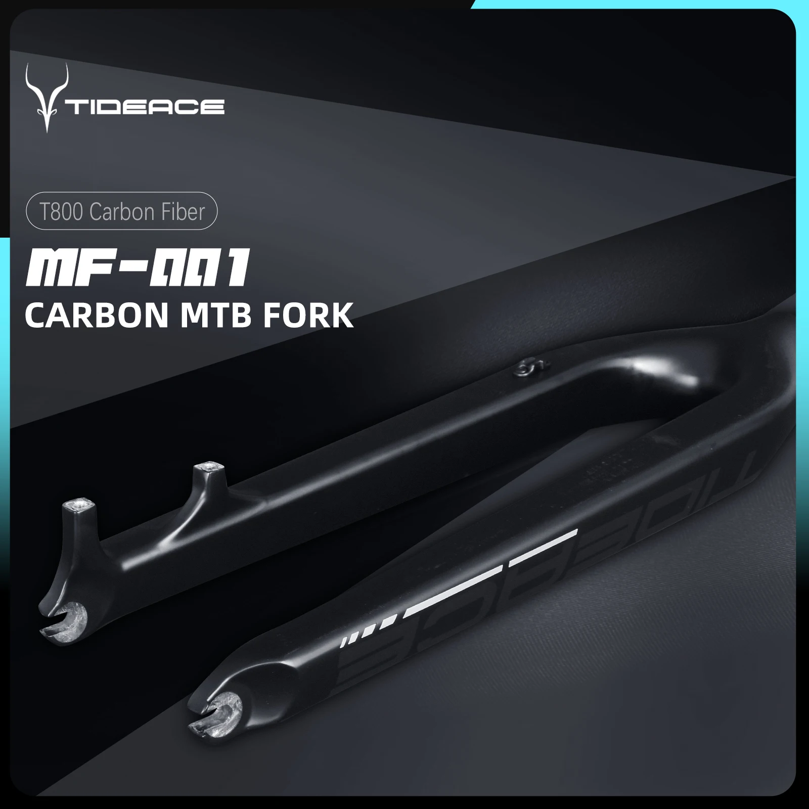 

26er 29er Quick Release 100x9mm Disc Brake Front Fork T1000 Carbon Rigid MTB Fork Mountain Bike 29'' Ultralight