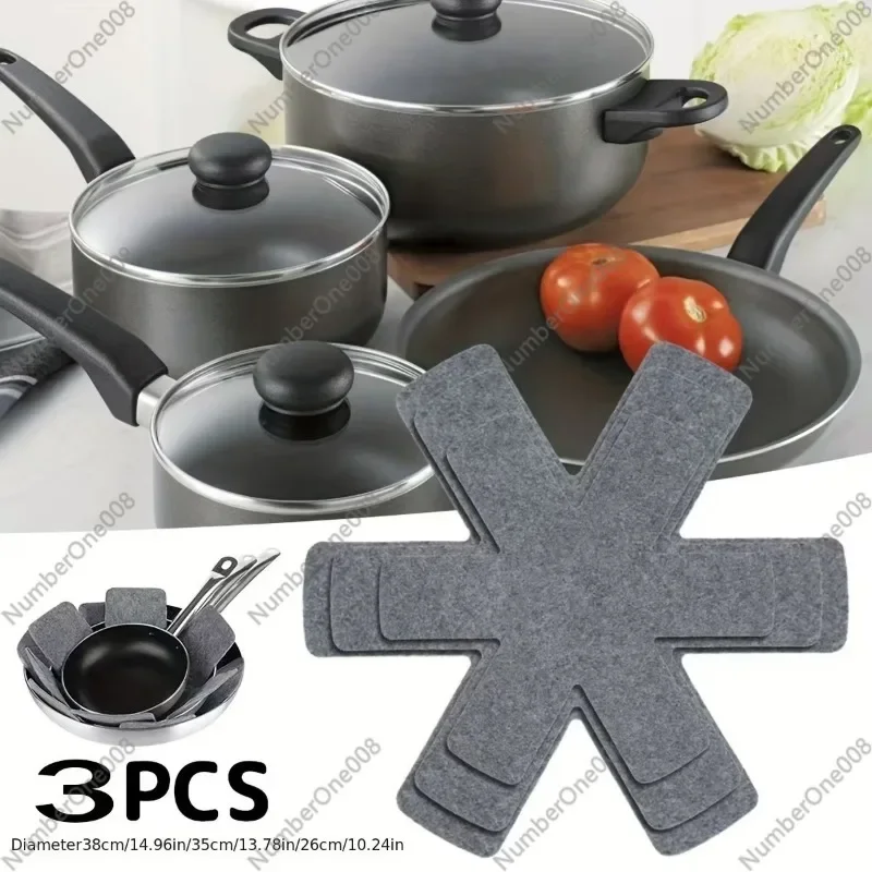

Felt Pot Pad Hexagonal Bowl Plate Tableware Non-slip Insulation Pad Non-woven Non-stick Pot Protective Pad