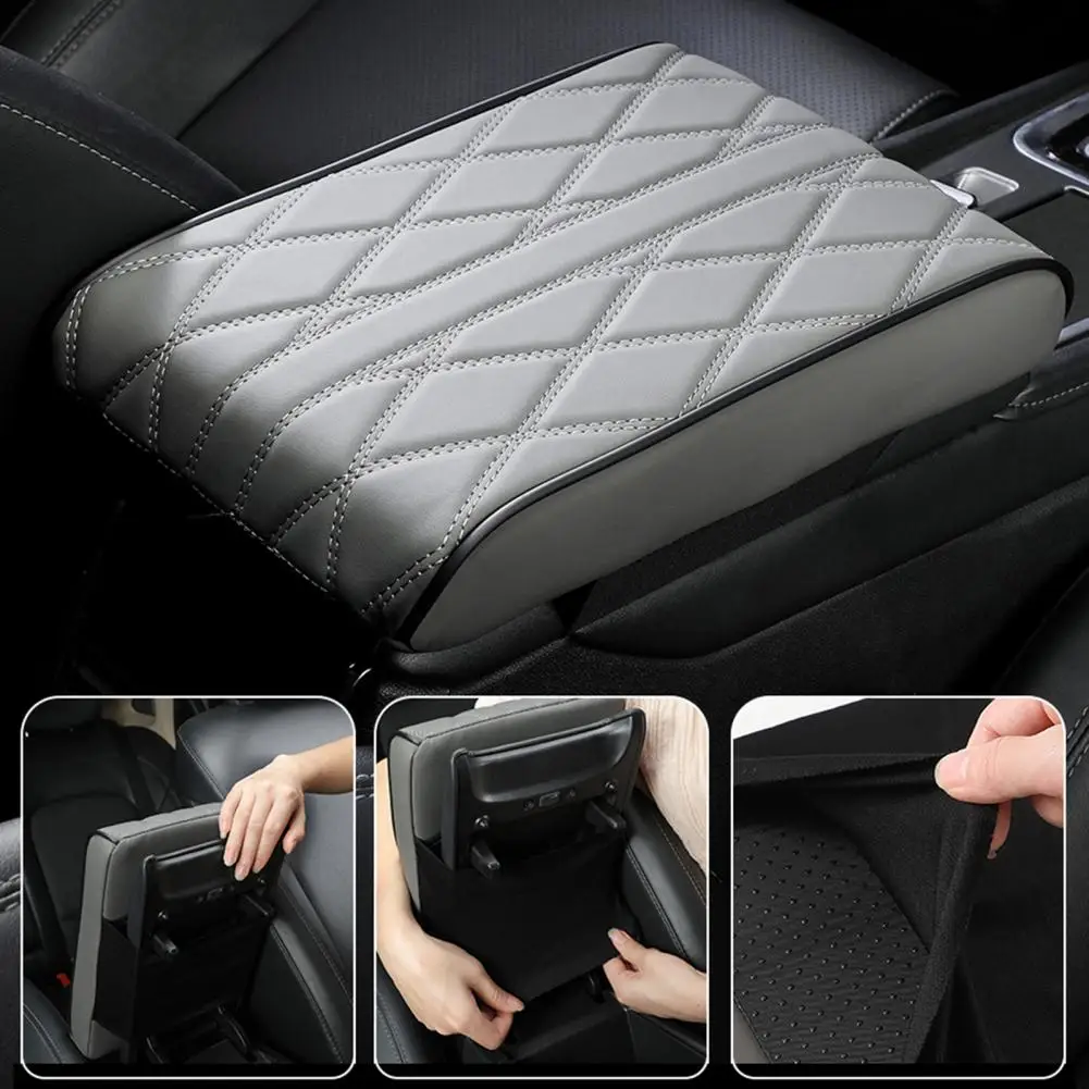 

Coffee Spill-proof Armrest Cover Universal Fit Waterproof Car Armrest Box Cushion Memory Foam Non-deformation Vehicle for Easy