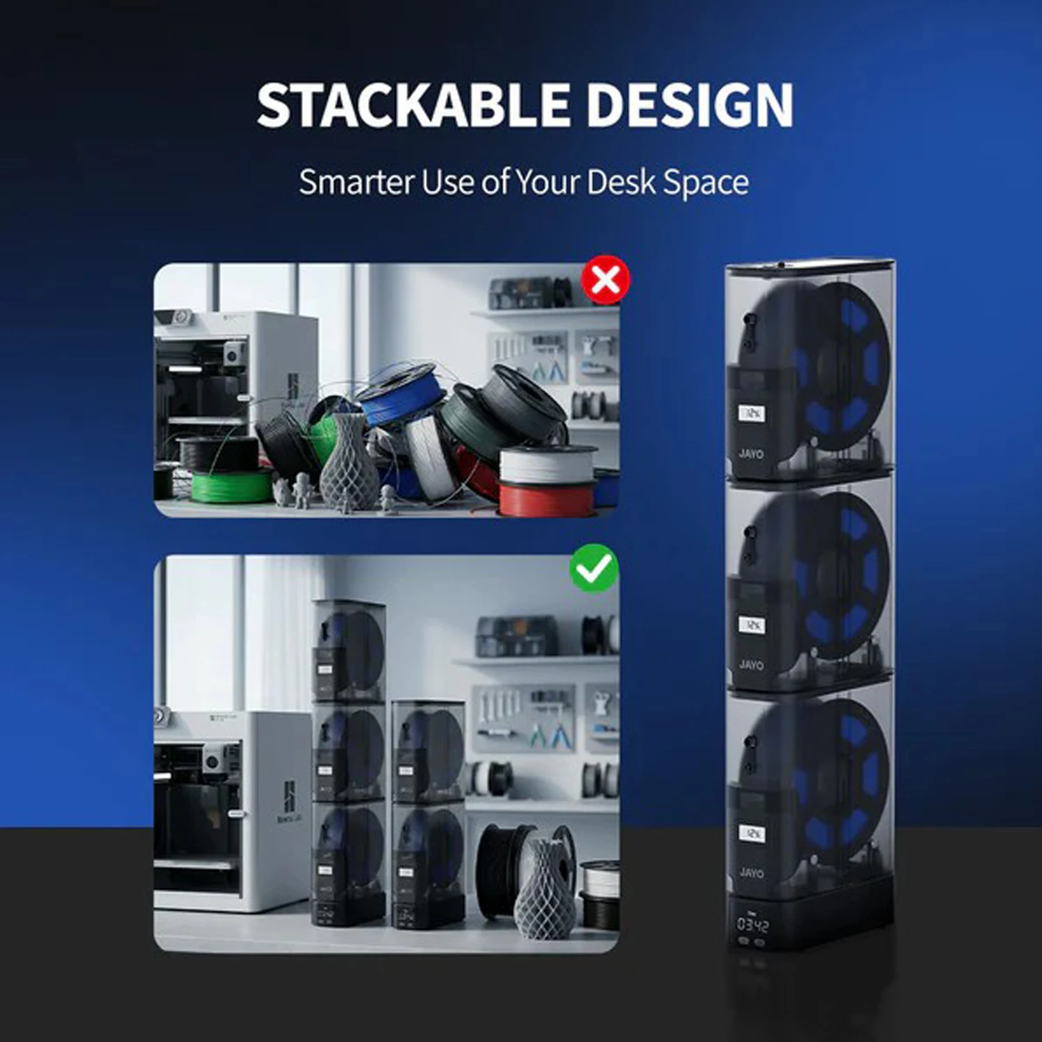 JAYO J1 3D Printing consumables filament drying oven balanced and fast 360 ° C heating FDM printing materials Fast delivery