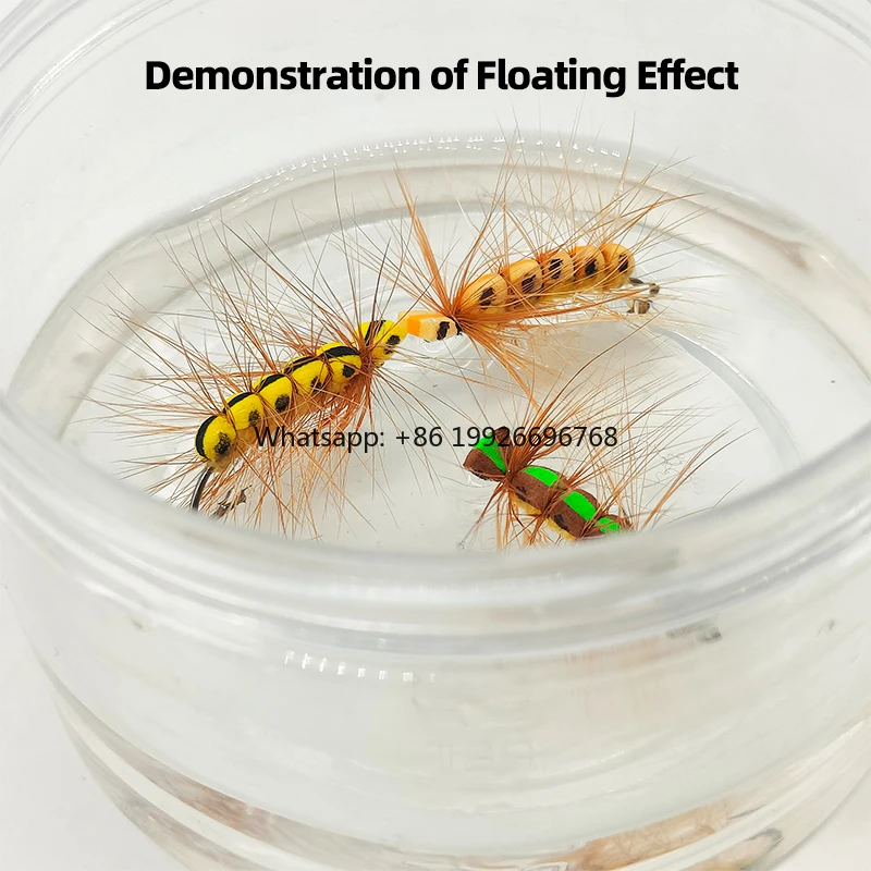 

Bionic Artificial Dry Fly Lure Foam Floating Caterpillar Fly Hook for Fly Fishing Attracts Freshwater Fish Rivers Lakes manufact