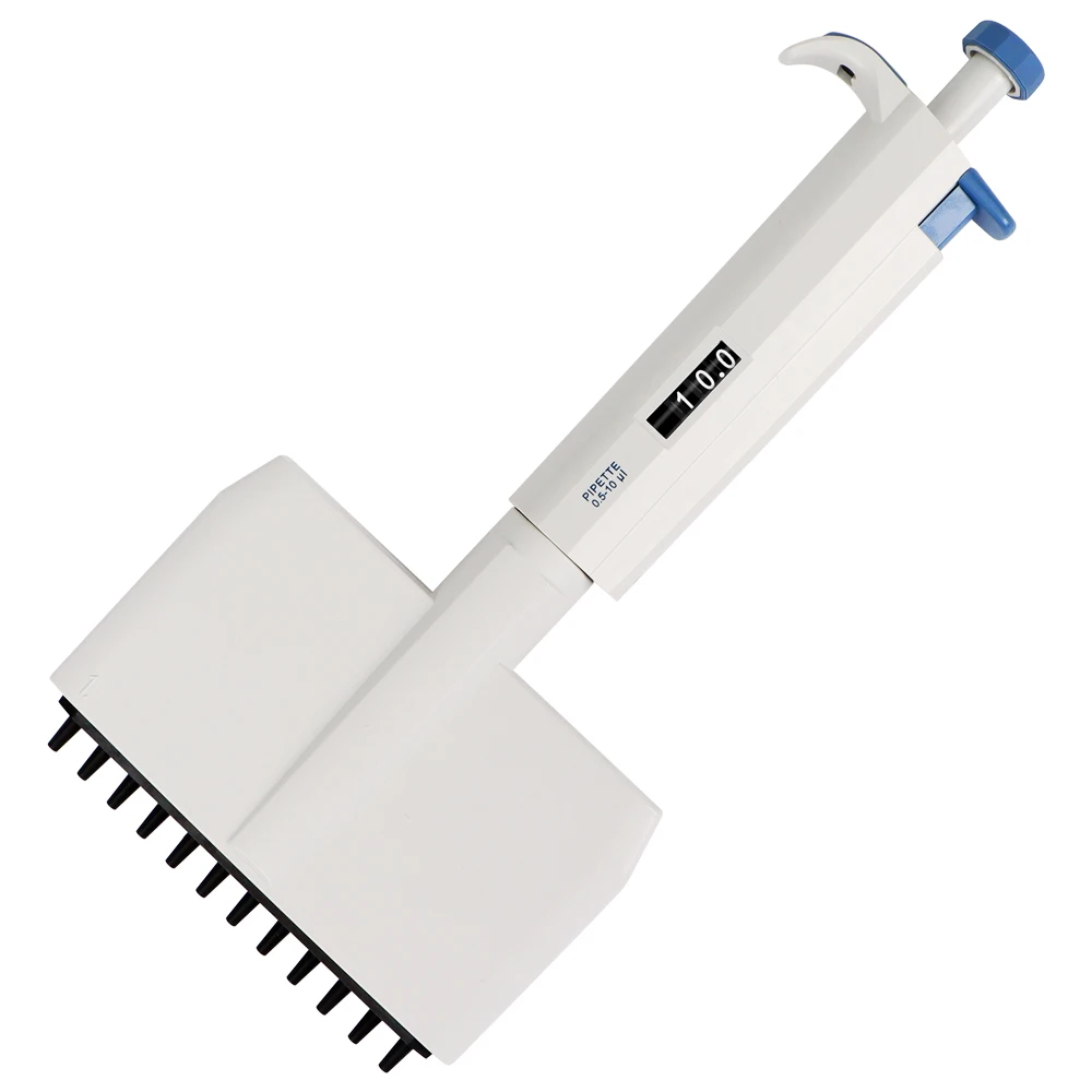 

New Arrival 12 Channel Pipette Adjustable 0.5-10ul Multi Channel Digital Pipette Laboratory High Accurate Micro-pipette Dropper