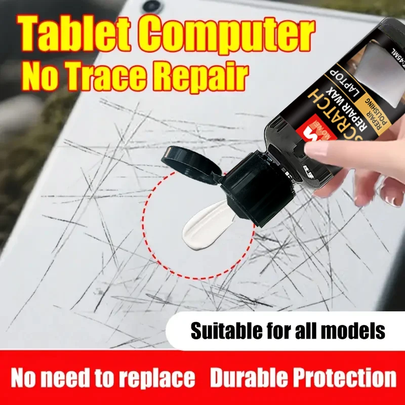 Laptop Scratch Repair Cream – Removes Scratches from Computer Shell, Screen & Plastic Surfaces, Restores Smooth Finish