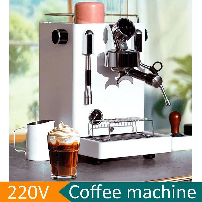 

Коммерческая бытовая кофемашина для эспрессо с двойным насосом и тройным нагревом, 15 бар, ПИД-регулятор, точный контроль температуры, приготовление кофе