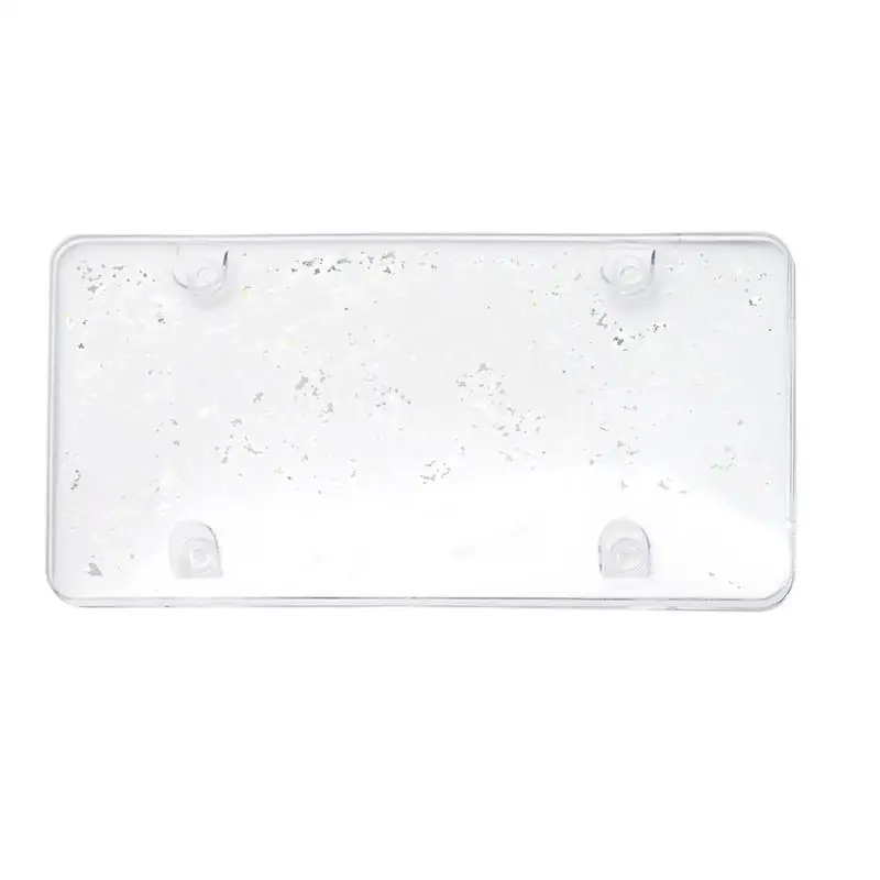 Clear Plate Covers Car Clear Plate Cover Unbreakable License Plate Frames Waterproof Plate Holder Dustproof US Frame Protector