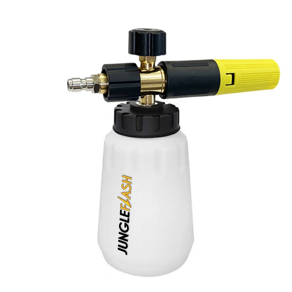 Jungleflash Pro Sneeuw Foam Gun 1/4 Quick Connect Met Schuim Kanon Quick Connector Ook Fit Voor Karcher K1700 K1800