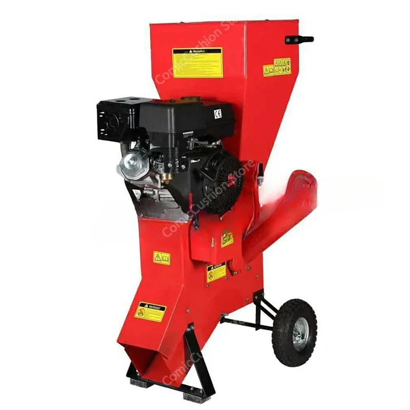 

Garden Orchard Mobile Shredding Machine Multi-function Tree/leaf Crusher 13HP/3600rpm Four-stroke Gas Wood Shredder Professional