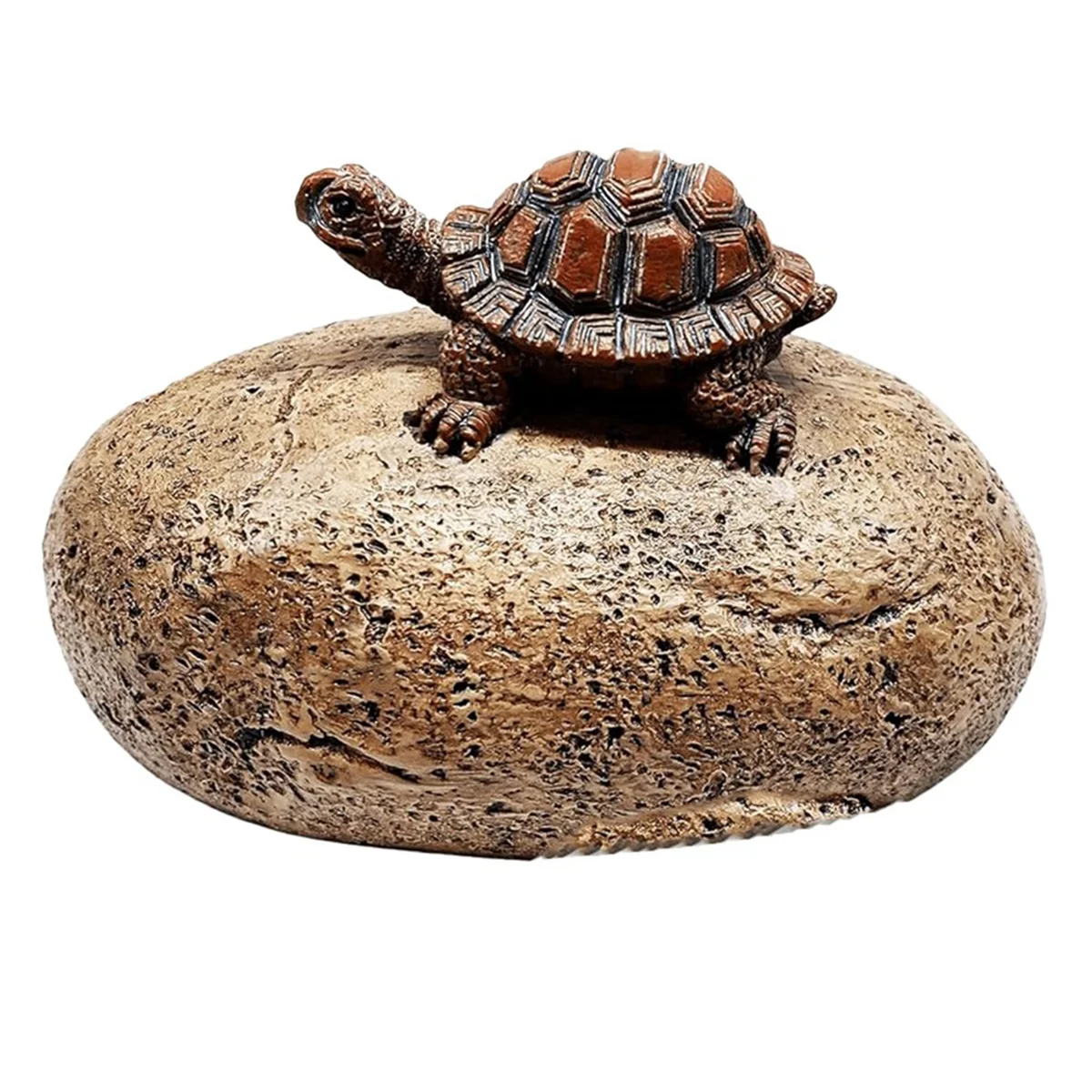 Fake Rock Hidden Key Box for Outside - Safe Resin Spare Key Hider for Outdoor Garden or Yard (Stone and Turtle Style)