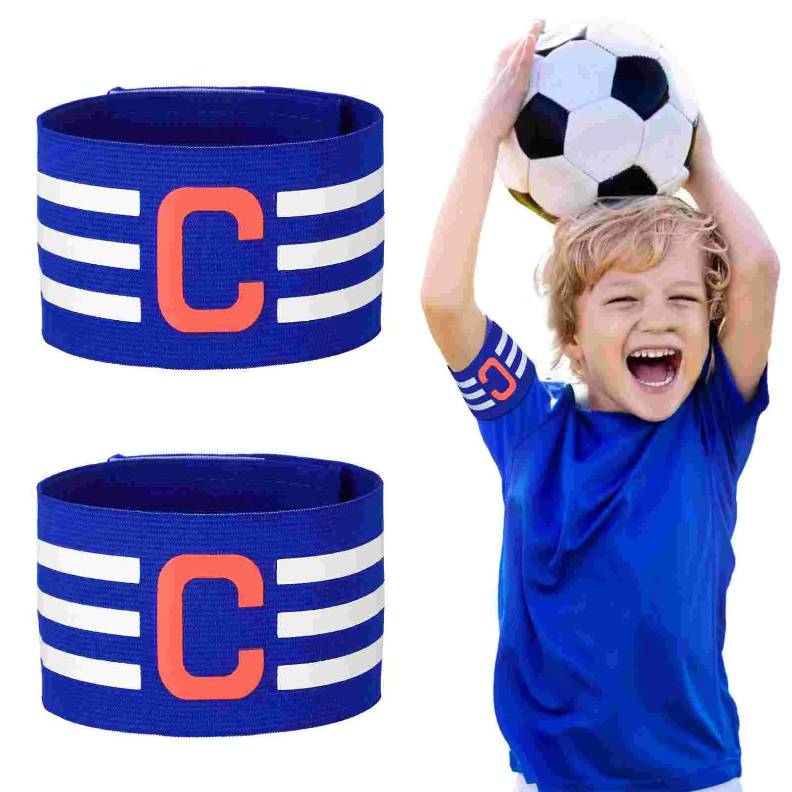 2 Pcs Captain Bands Soccer Football Armband Professional Armbands Accessories Leader