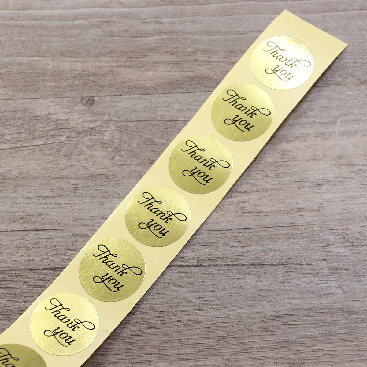 1 Buah Stiker Bulat Label Segel Huruf Terima Kasih Berperekat untuk Tas Permen Label Dekorasi Thanksgiving Gulungan Kertas untuk