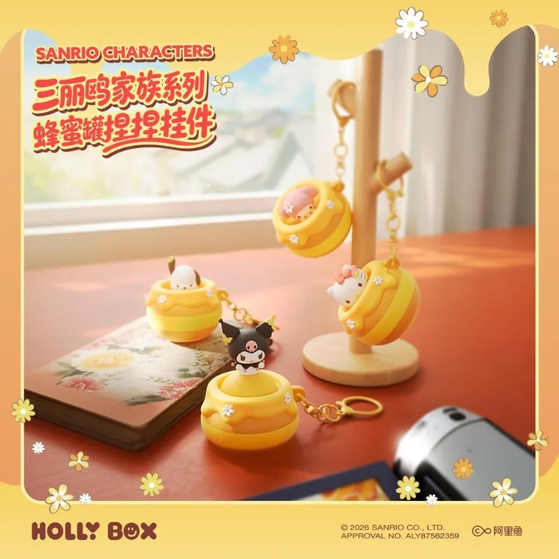 

Sanrio Hello Kitty Silicone Keychain My Melody Kuromi Pochacco Anime Action Figure Stress Relief Toy Schoolbag Decoration Model