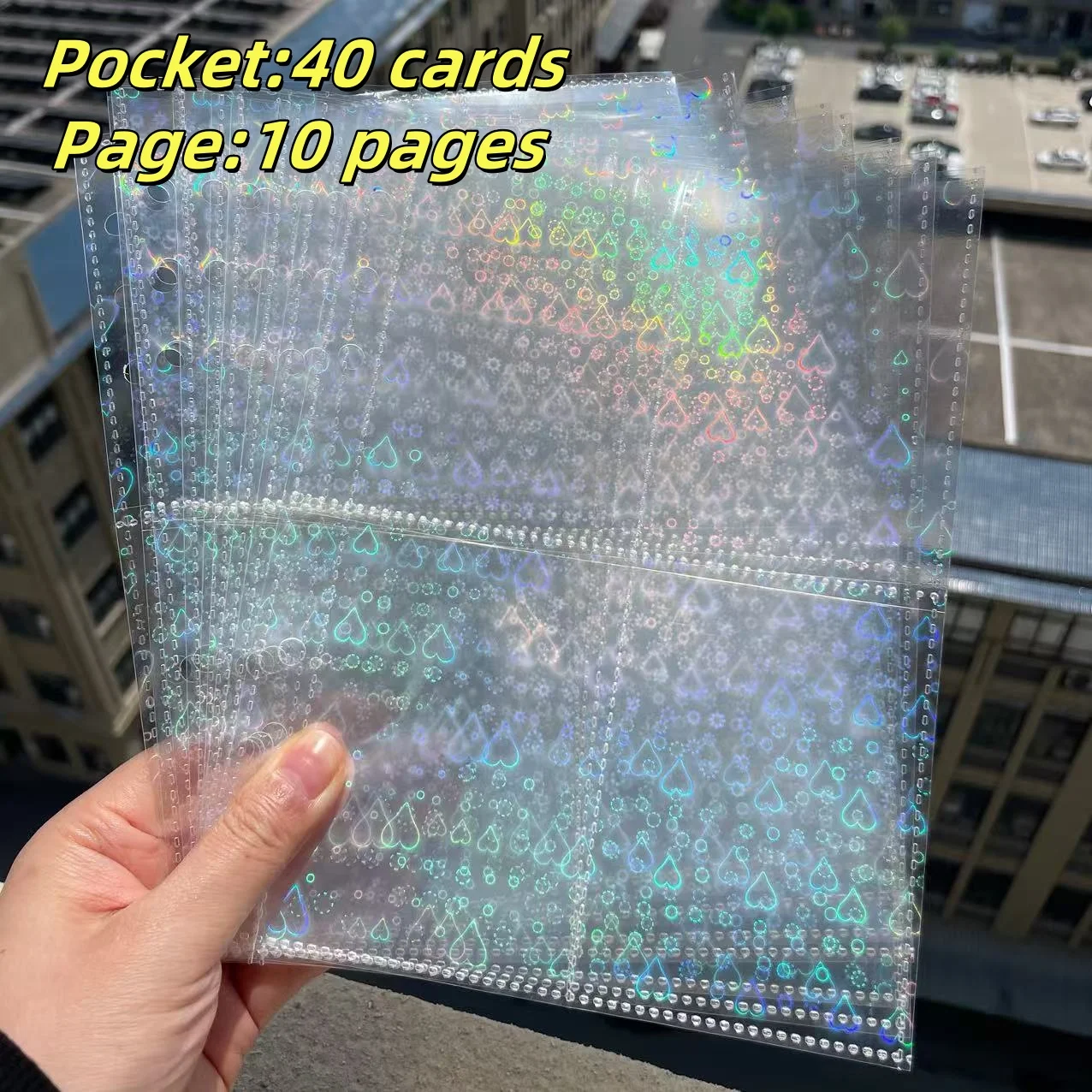 10 Stück ultraklare K-Pop-Kartenhüllen, Binder, Fotokarten, Fotoalbum, Innenseite für Postkarten, Filme, Spielkarten, Fotokartenschutz