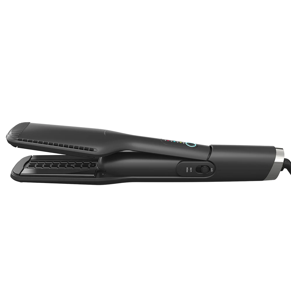 2 in 1 Ceramic Coating Hot Air Hair Straightener Dry and Style Simultaneously Hot Air and Straight Function Switch Freely