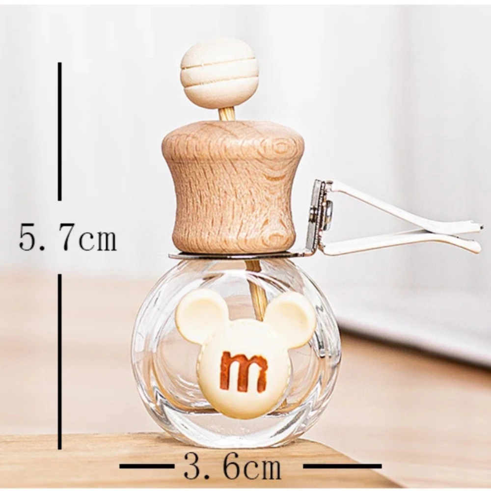 1pcs Car Perfume Bottle Perfume Pendant Air Freshener Hanging Glass Bottle Auto Ornament Essential Oils Diffuser Ornament