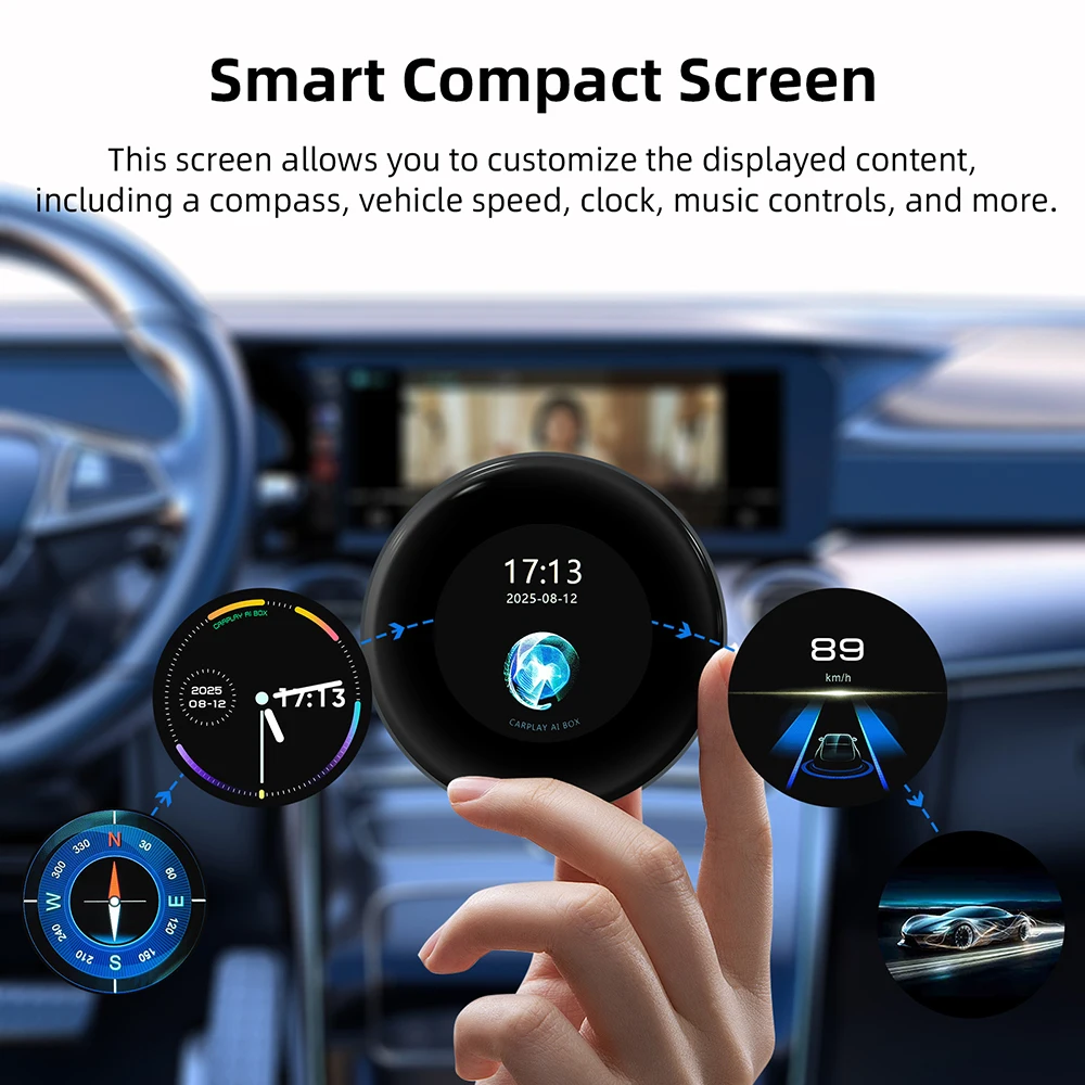 أندرويد 13 OEM ترقية الشاشة QCM6125 AI صندوق لسيارات BMW CarPlay اللاسلكية لسيارات BMW ID6 ID7 ID8 ID9 شاشة تعمل باللمس 4G WIFI G #5