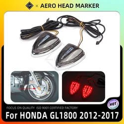 LQYL Motorcycle Aero Head Marker Red Indicator Lights For Honda Goldwing GL 1800 F6B Airbag 2012-2017 Motorcycle Accessories