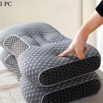 1 PC Soft Knitted Neck Pillow Pillow Core, Removable Cover For Sleeping Comfort 1