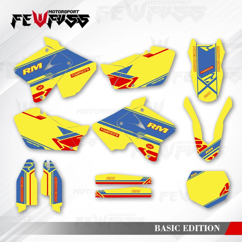 

Fewfuss графические наклейки наклейки для мотоцикла на заказ для Suzuki RM125 RM250 2001 2002 2003 2004 2005 2006-2012 003