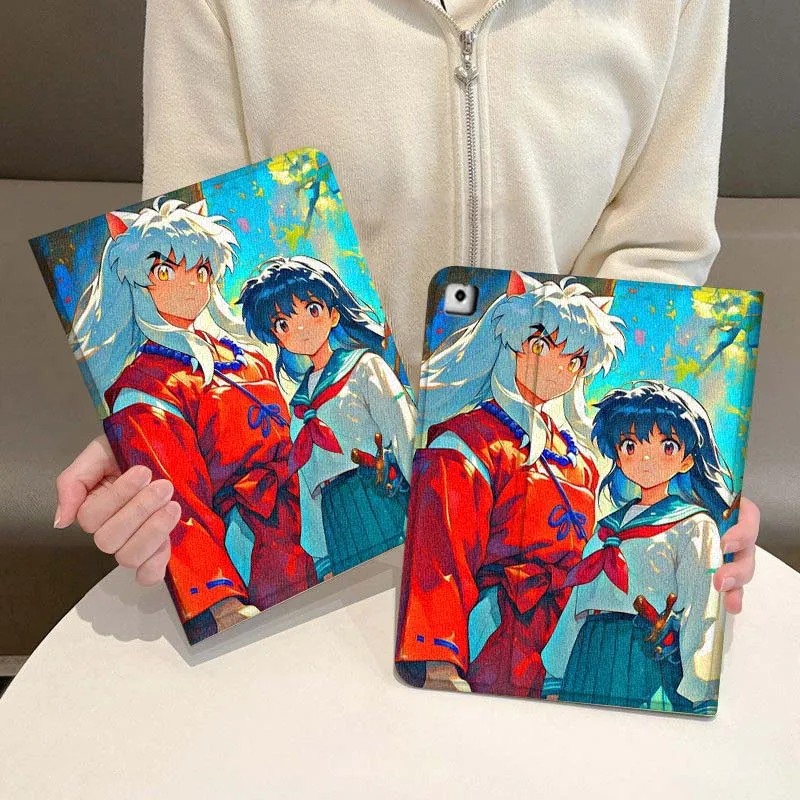 إينوياشا الفن الهزلي الشعبي لجهاز iPad Pro Air Mini 2 3 4 5 6 7 7th 8th 9th 10th 11th 10.2 9.7 10.5 10.9 11 12.9 13 حافظة كمبيوتر لوحي