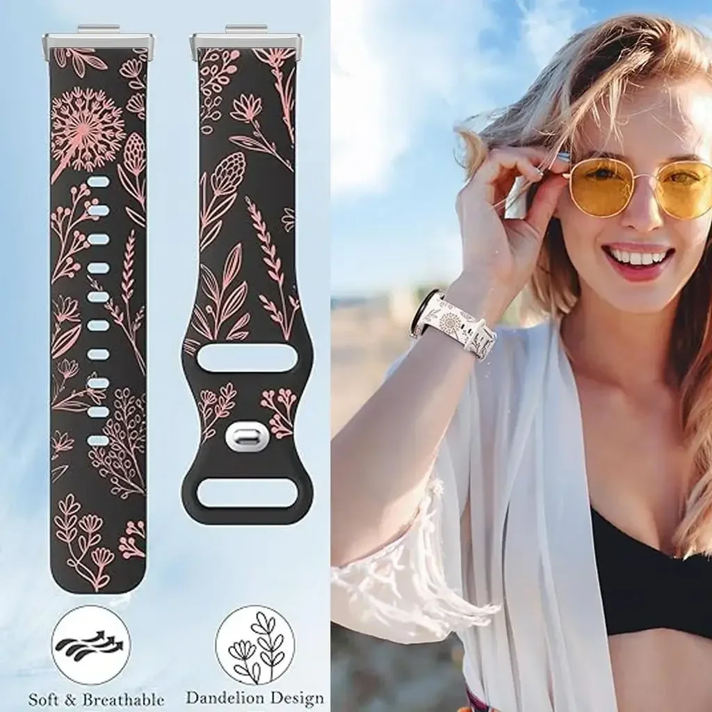 حزام سيليكون ناعم بلونين لهاتف Huawei Fit3، حزام ساعة بديل من السيليكون للنساء لساعة Huawei Fit2 Fit1