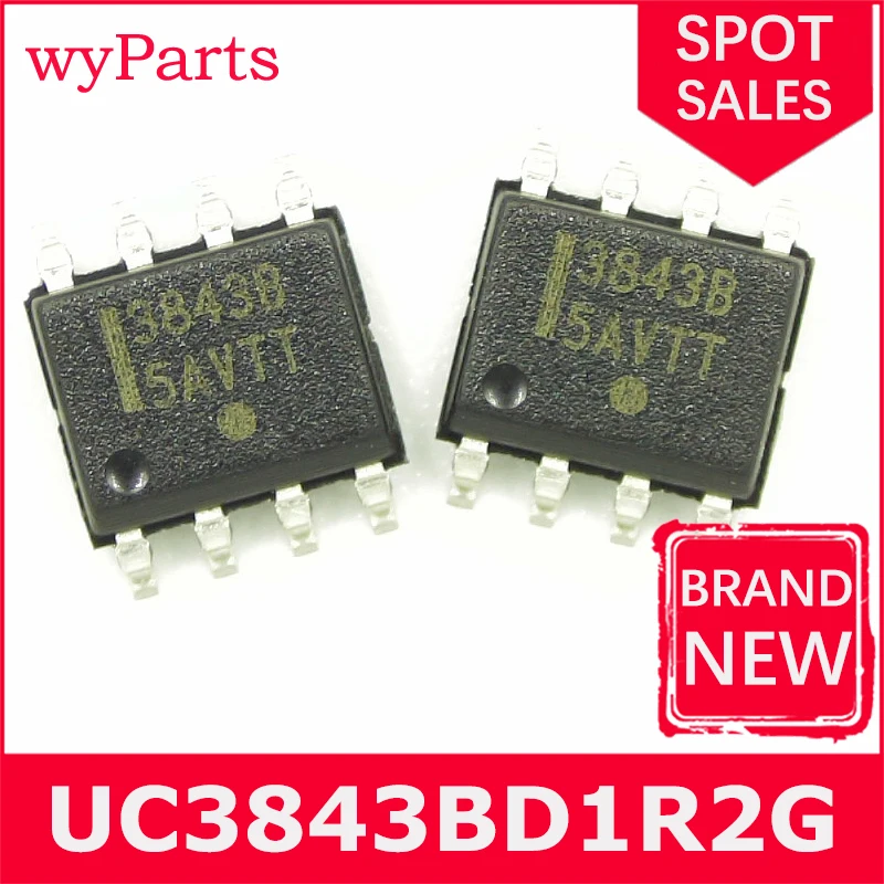 

Новинка/1 шт. UC3843BD1R2G SOIC8 UC3843 UC3843BD коммутационные контроллеры 52 кГц 1A ток PWM w/96% рабочий цикл макс