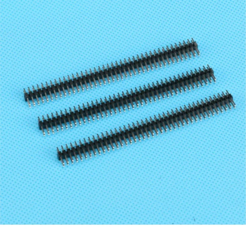 Best choice10pcs 2x40pin 40 Pins 2.00MM Pitch Double Row Pin Header Connector Copper Needle PCB Board AdapterCheapeat