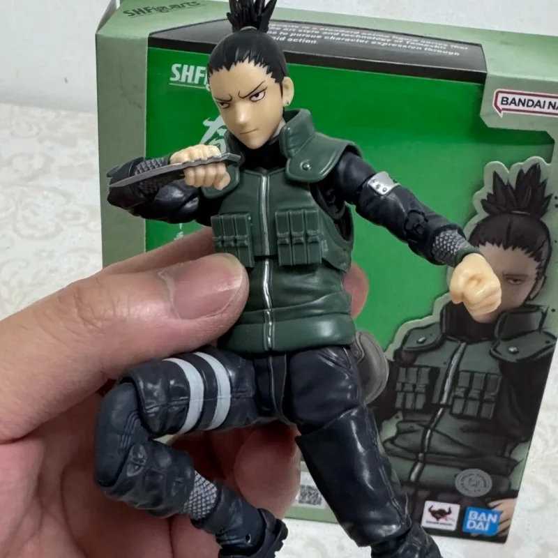 

Bandai Genuine Naruto Model Kit Anime Figures Shf Nara Shikamaru Anime Action Figure Collection Model Toys Collect Boy Gifts