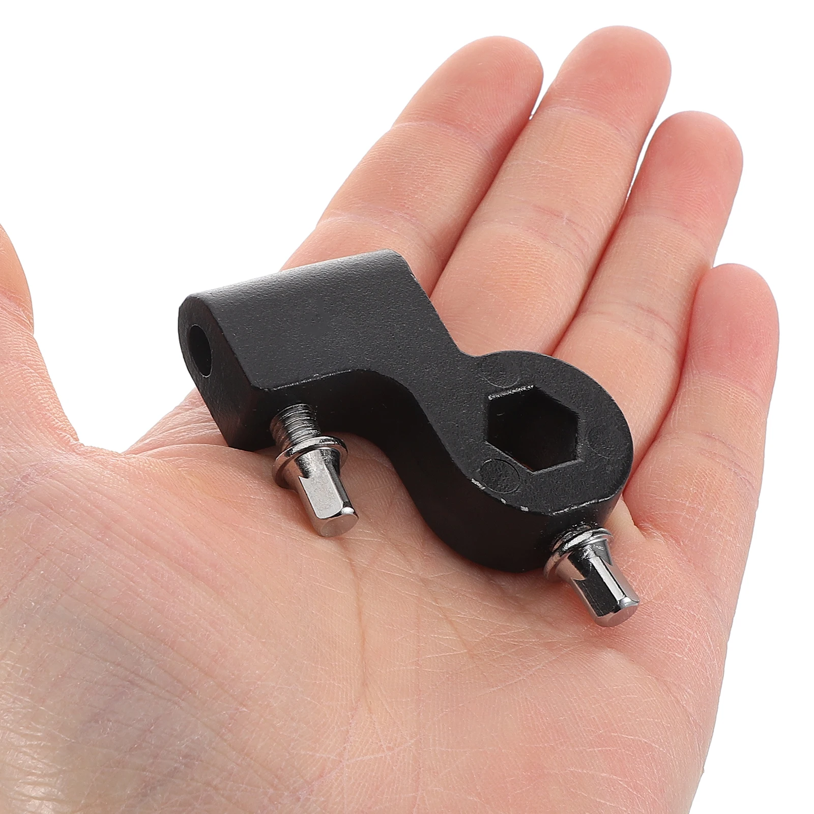 

Drumstick Holder Clip Black Bracket Stand Mount Jazz Drum Set Accessory Durable Plastic Stable Support Adjustable Height Angle