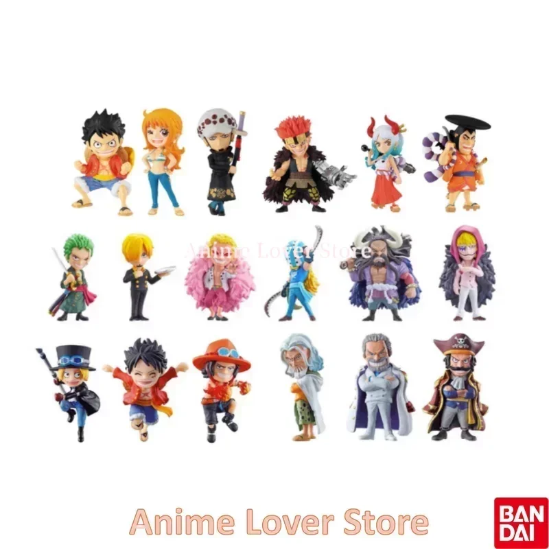 

Bandai Original One Piece Gashapon Vo.1 Vo.2 Vo.3 Luffy Nami Law Yamato Zoro Sanji Kaidou Ace Sabo Garp Roger Anime Figures Toys