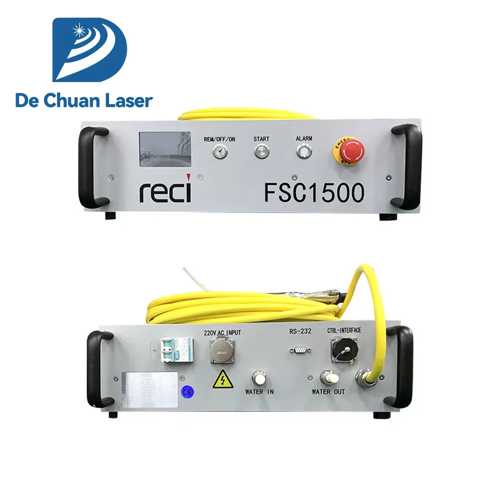 Dechuan Original Single Mode CW 1500W RECI FSC-1500 Fiber Laser Source for Fiber  Cutting Machine