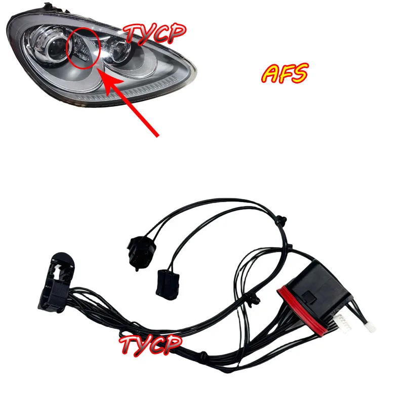 

ДЛЯ Porsche Cayenne 11-14 жгут проводов фар внутренний жгут проводов фара жгут проводов в сборе с AFS