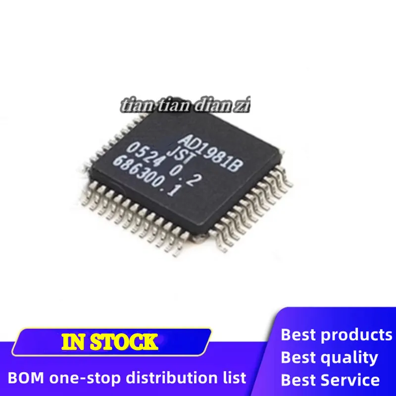 1pcs AD1981BJST  AD1981 AD1981BJSTZ QFP48 ic chips in stock