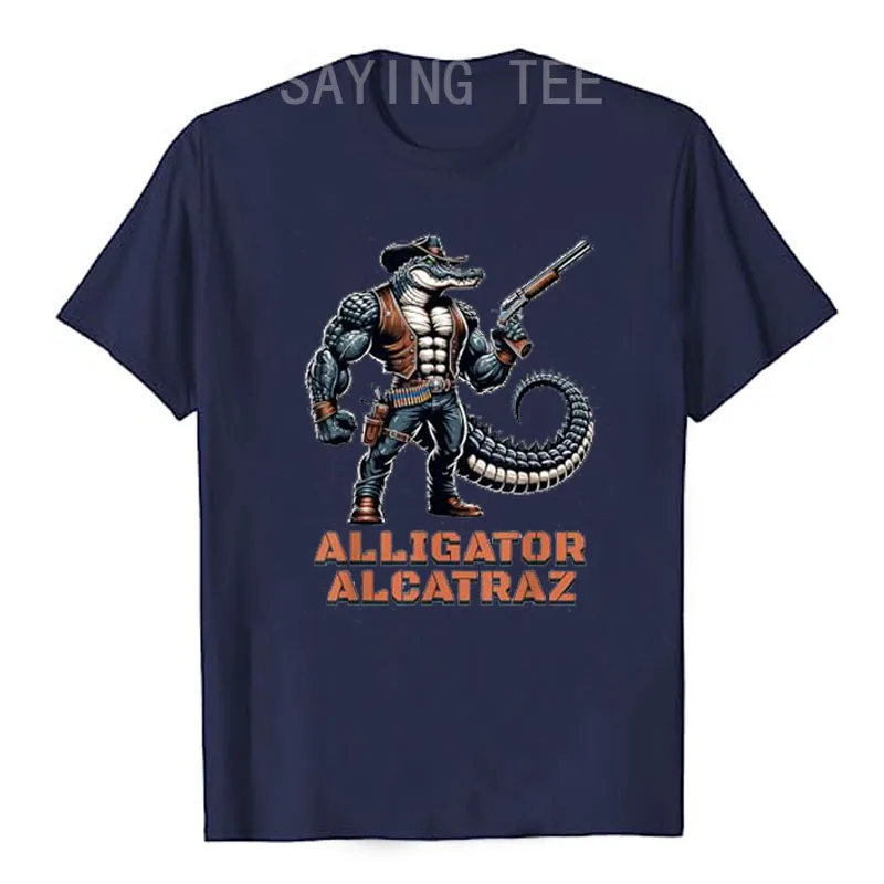 Lustiges Alligator Alcatraz, Florida Everglades Gefängnis-T-Shirt, Humor, politischer Witz, Y2k-Design, Grafik-Outfit, Straßen-Neuheitsgeschenk