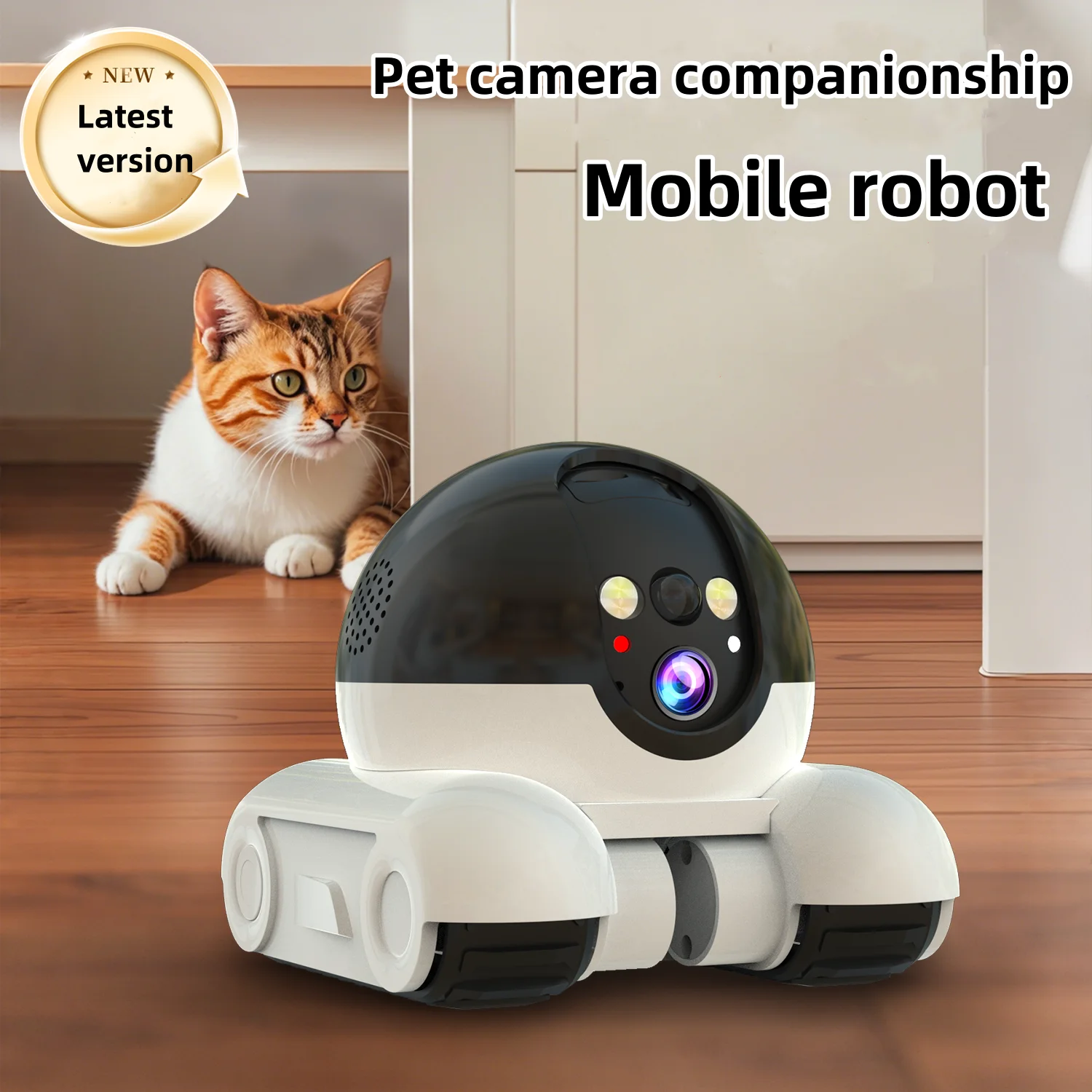 NEW Robot Camera WIFI Mini Cameras 4MP IP Indoor Cam Wireless PTZ Monitor Audio Video Security Surveillance 1080P Night Vision