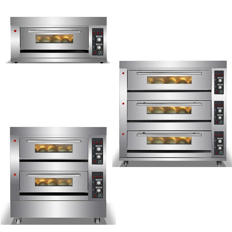 

Bakery 3 Deck 6 Trays air Oven Fryer Digital Electric Oven Prices